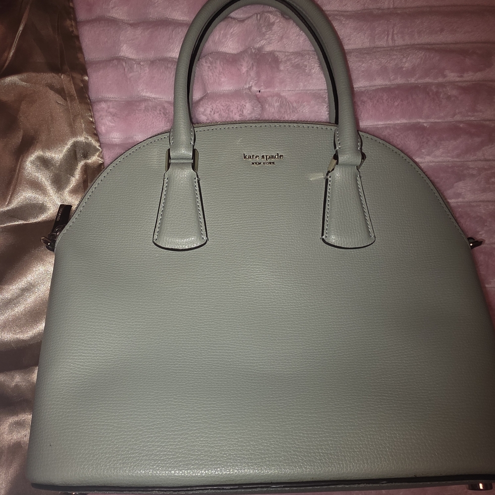 Kate Spade Sage Green Dome Satchel - Elegant Women's Handbag